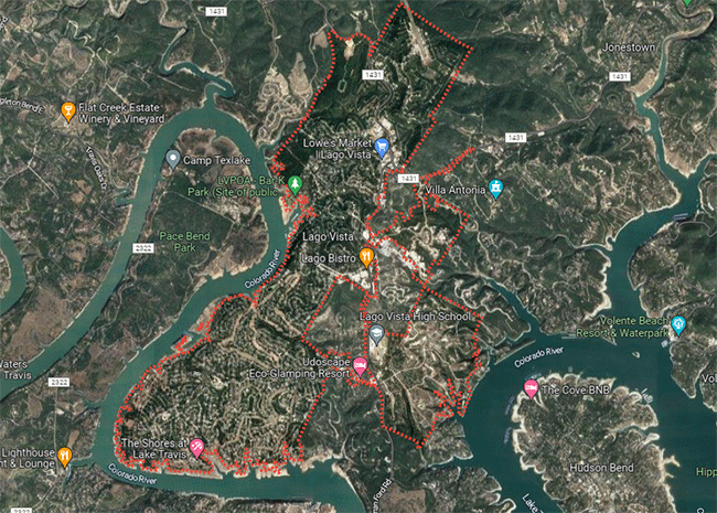 Lago Vista Map