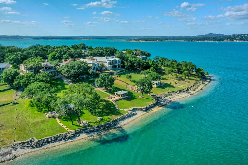 large property at river edge