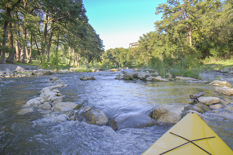 kayak on river
