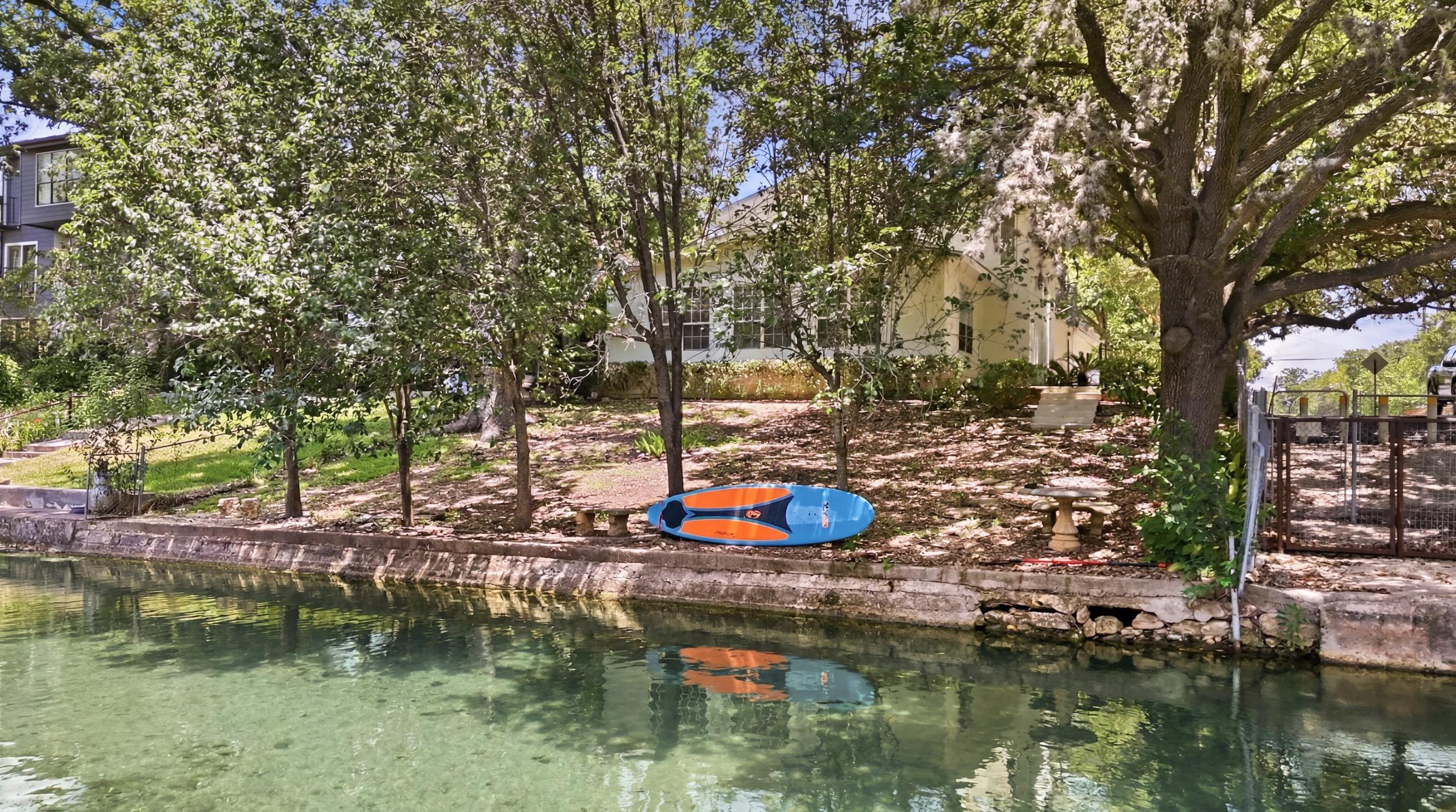 MLS #0000101 for Sale at 101 E Edgewater Terrace, on Comal River in the city of New Braunfels, 78130