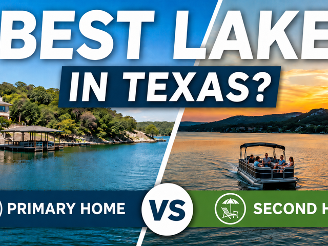 Best Texas Lakes for a Primary Home vs. a Second Home: Our Agents Pick